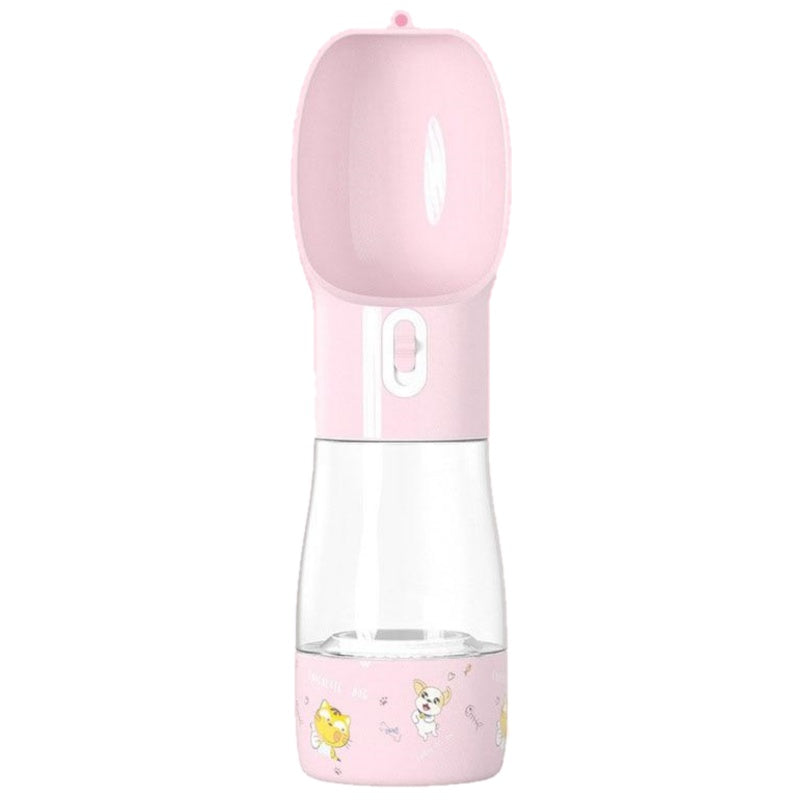 Aqusten Portable Dog Food & Water Bottl Travel Cup Combo