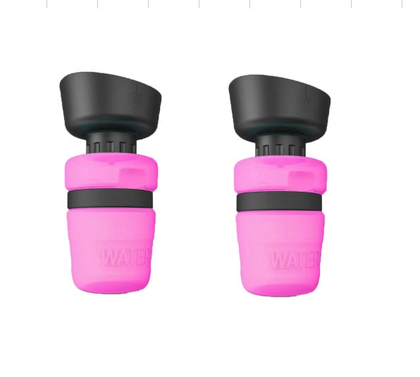 Aqusten Foldable Dog Water Bottle Travel Dispenser 520ml