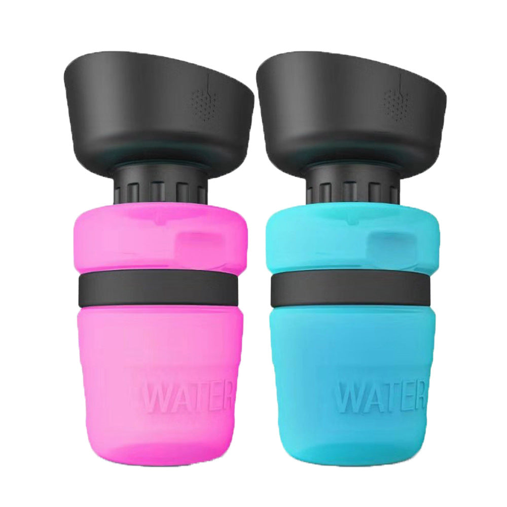 Aqusten Foldable Dog Water Bottle Travel Dispenser 520ml