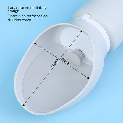 Aqusten Foldable Dog Water Bottle Silicone Travel Cup 550ml