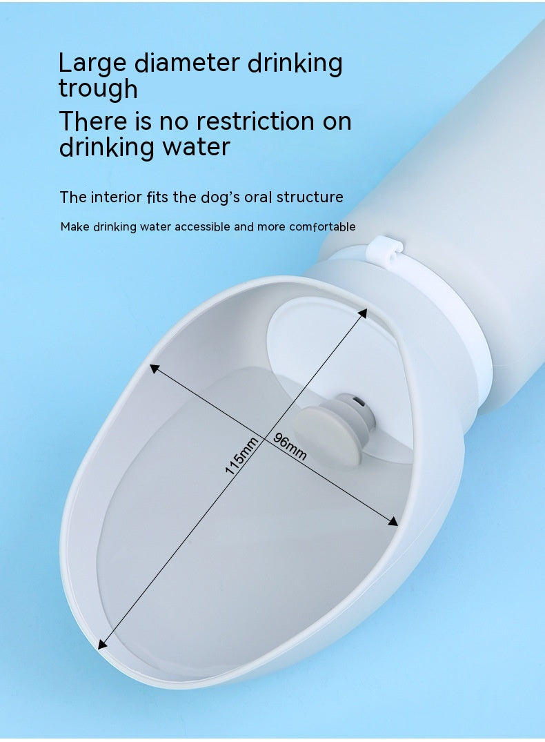 Aqusten Foldable Dog Water Bottle Silicone Travel Cup 550ml