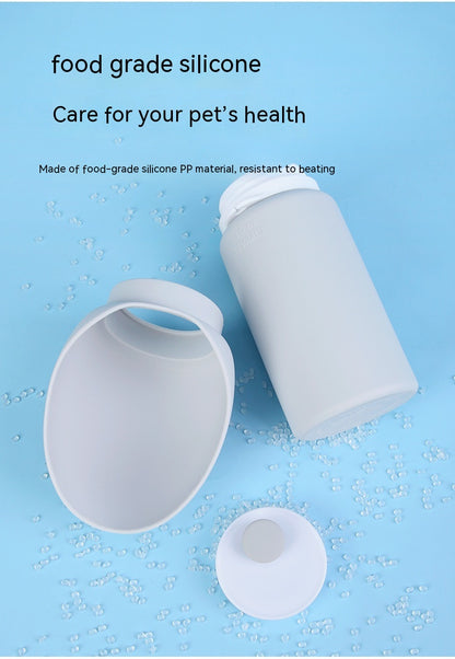 Aqusten Foldable Dog Water Bottle Silicone Travel Cup 550ml