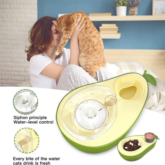 Aqusten Automatic Cat Water Feeder Avocado Bowl 690ml