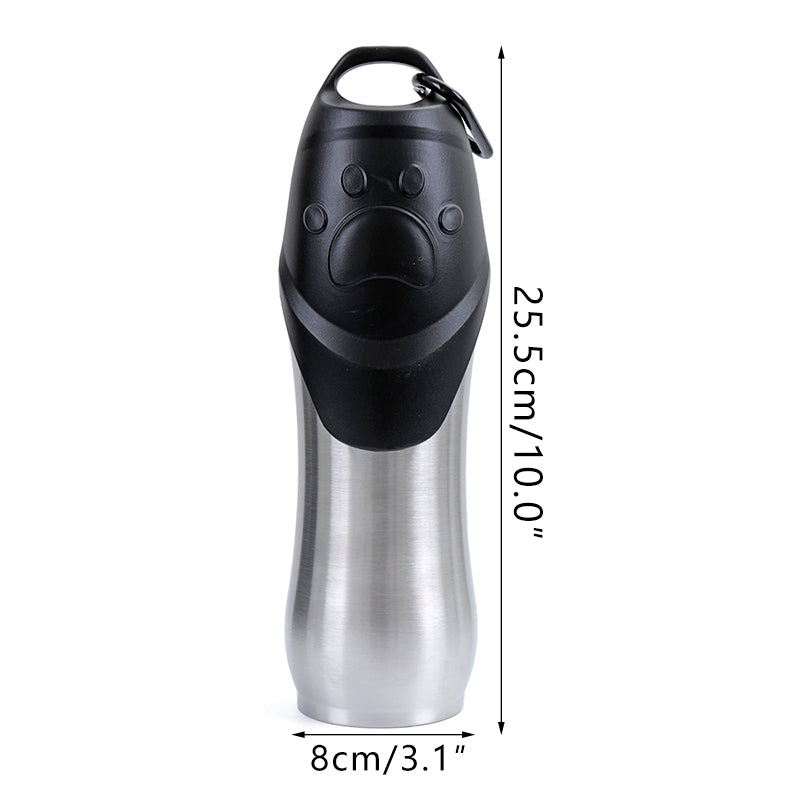 Aqusten Stainless Steel Dog Water Bottle Travel Drink Cup